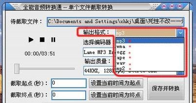 将WAV格式转换为其他音频格式的方法及工具