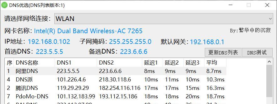 国内DNS速度排行榜（揭秘最快的DNS服务器）